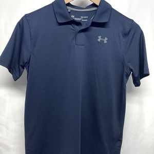 Under Armour Performance Polo Navy Blue Sz YLG